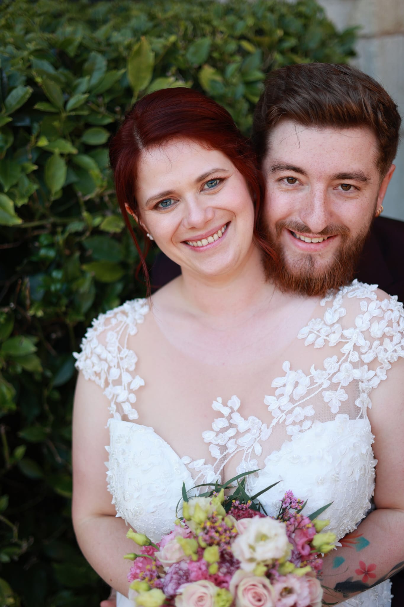 Portrait couple souriant